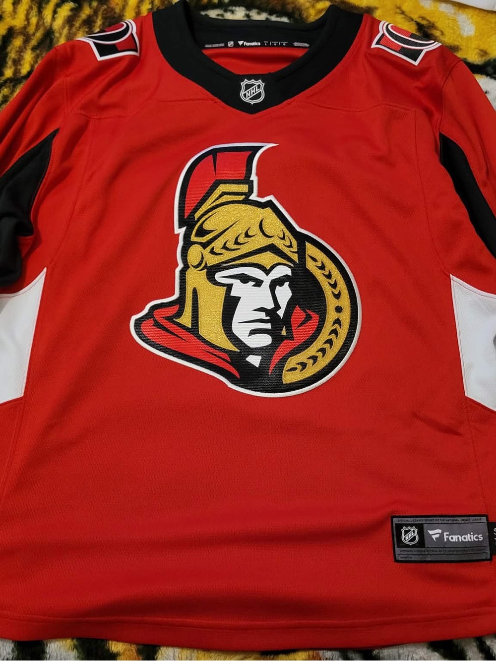 Fanatics Ottawa Senators Red, Black & Gold Hockey Jersey